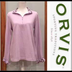 Nearly New Orvis softest 1/4 zip size L